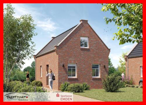 Vorderansicht mit Eingangsbereich - 2 Zimmer Einfamilienhaus zum Kaufen in Emden