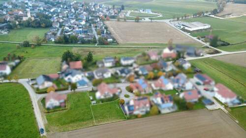 Adelzhausen von oben - Grundstück in Adelzhausen zum Kaufen