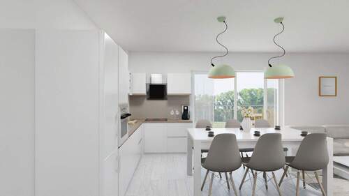 Visualisierung Küche & Essen - 4 Zimmer Etagenwohnung in Rottenburg