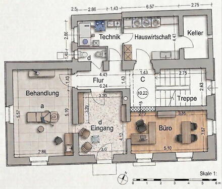 schematische Aufteilung EG - 