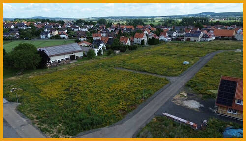 Blick auf das Baugebiet - 