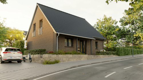 Hausansicht - Jetzt Baugrundstück sichern – modernes Einfamilienhaus in Grefrath