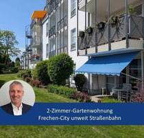 2-Zimmer-Wohnung mit Terrasse und Garten, mitten in Frechen, unweit der Straßenbahn nach Köln.