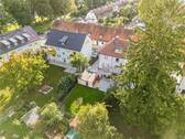 Rückseite_Drohne - 6 Zimmer Doppelhaushälfte zum Kaufen in Offenbach am Main