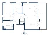Grundriss - Wohnung in Landshut - 440.000,00&nbsp;EUR Kaufpreis, ca.&nbsp; 79,00&nbsp;m&sup2;&nbsp;Wohnfl&auml;che