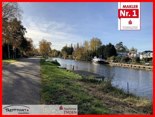 Schöne Lage am Treckfahrtstief - Doppelhaushälfte in ruhiger Lage am Wasser