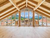 Ausblick aus einem Dachgeschoss - 3 Zimmer Etagenwohnung in Schliersee / Neuhaus
