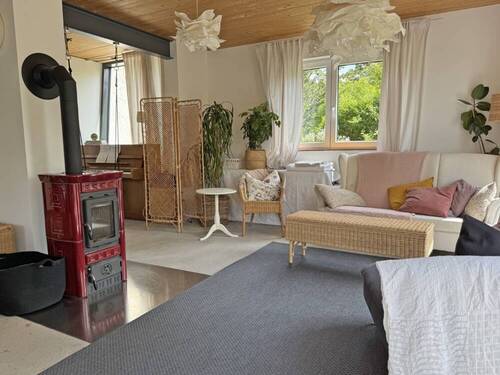 Wohnzimmer mit Kamin - 