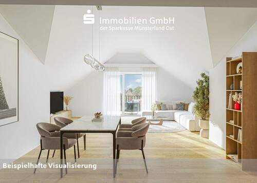 Wohn-/Essbereich - 3 Zimmer Etagenwohnung in Beckum