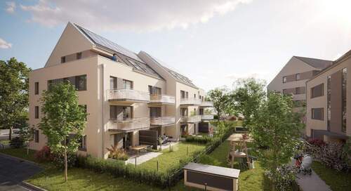 Haus C und D.jpg - Familien aufgepasst - sonnige Süd-Terrasse, 2 Bäder mit Tageslicht, Abst.-Raum, KfW 40 QNG