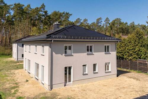 Hausansicht - Neubau-Doppelhaushälfte - modernes Wohnen mit nachhaltigem Anspruch