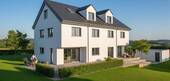 Gartenseite Haus 2 - 5 Zimmer Doppelhaushälfte zum Kaufen in Marloffstein