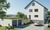 Zufahrt-Eingangsseite2 - 5 Zimmer Doppelhaushälfte in Marloffstein