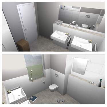 Modernes OG-Bad Design - 