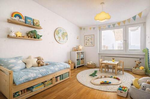 Kinderzimmer Virtuelles Staging - Wohneinheit II - 