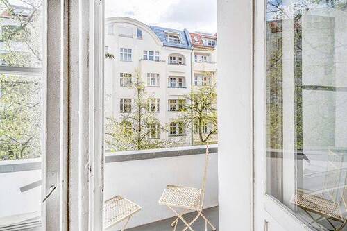 Detailansicht des Balkons - 