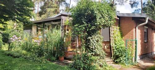 Blick zum Wintergarten - 3 Zimmer Bungalow in Oranienburg
