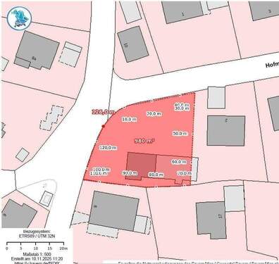 Bayern Atlas 980 m².jpg - Grundstück in Schrobenhausen zum Kaufen