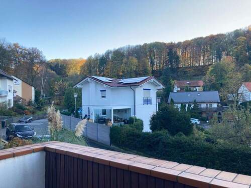 Ausblick Terrasse - 5 Zimmer Doppelhaushälfte in Lautertal