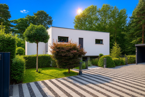Hausansicht Eingangsbereich - 