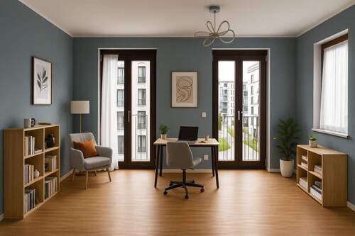 Arbeitszimmer Visualisierung - 4 Zimmer Etagenwohnung in Frankfurt am Main