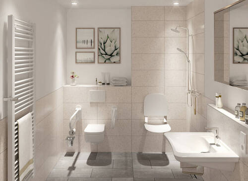 Badbeispiel (Visualisierung) - 1 Zimmer Etagenwohnung zum Kaufen in Ammersbek