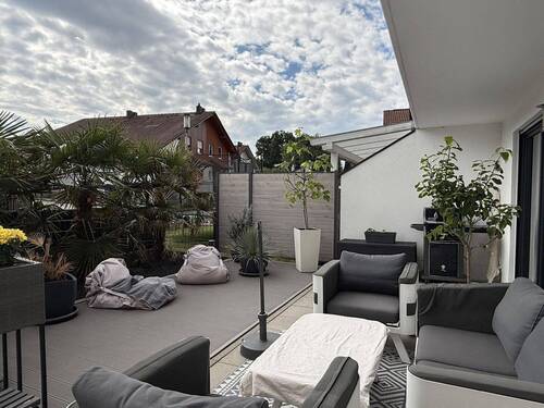 Terrasse - Doppelhaushälfte mit 110,00 m&sup2; in Tann zum Kaufen