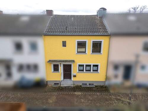 Frontansicht des Reihenmittelhauses - 