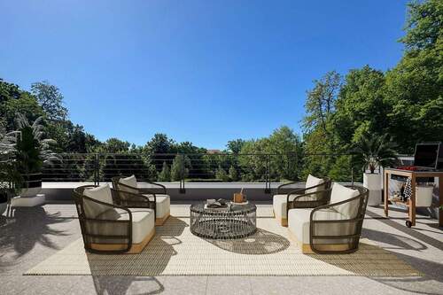 Große Terrasse - Moderne Wohnung, großartige Terrasse mit Weitblick, moderner Photovoltaik, Geothermie