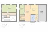 Grundriss EG&OG-Scheune Mitte - 