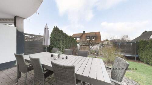 teilüberdachte Terrasse - 