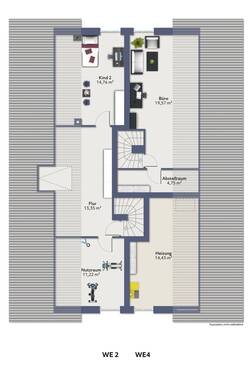 Spitzboden WE 2 + 4 - 