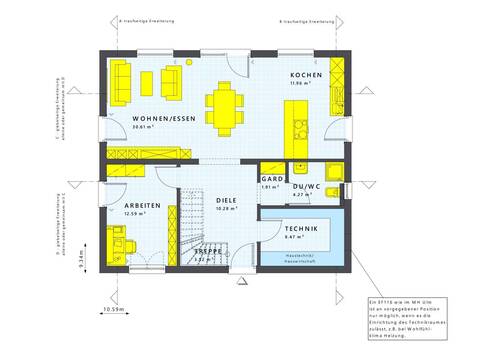 Beispiel EG, variabel planbar - 