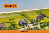 Luftbild - Perfekte Lage - Ferienwohnung in einem Reetdachhaus auf einem attraktiven Dünengrundstück in 1.Reihe zur Nordsee