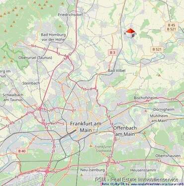 Lage im Rhein / Maingebiet - 