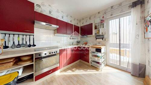 Küche + Zugang Garten - Einfamilienhaus mit 100,20 m&sup2; in Potsdam zum Kaufen