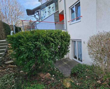 Zugang - 2 Zimmer Terrassenwohnung in Hartmannsdorf