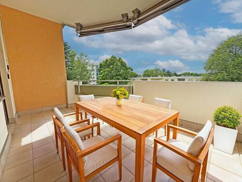 Wohn- und Essbereich virtuelles Homestaging - 2 Zimmer Etagenwohnung zum Kaufen in Weinheim