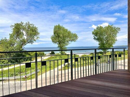 Blick vom Balkon - HAUS IM HAUS - 1. Reihe Ostseestrand
