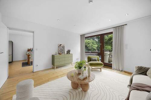 Schlafzimmer - staging - 3 Zimmer Etagenwohnung zum Kaufen in München