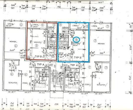 Wohnung 6 grün umrandet - 