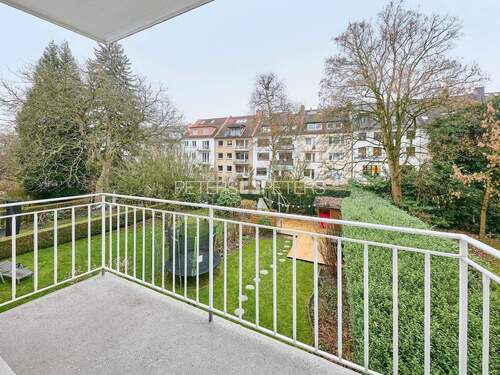 Balkon vom Schlafzimmer zum Garten - 