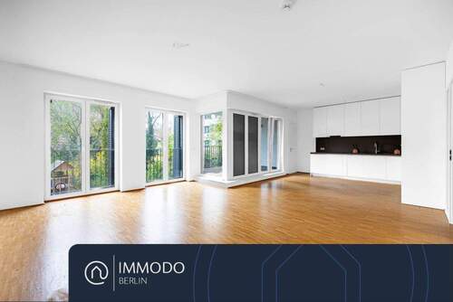 Wohnzimmer - ?? Juwel am Olivaer Platz - Hochwertige 3 Zi Neubau Whg mit Lift, großem Balkon & idyllischem Garten