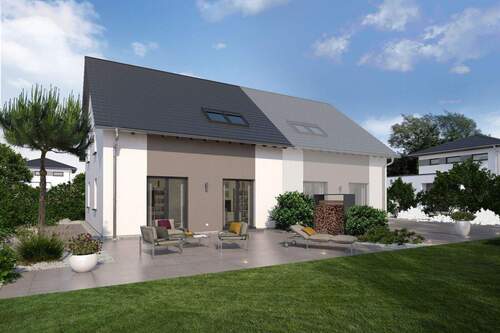 Ansicht Garten - TRAUMHAUS EINZUGSFERTIG, INKLUSIVE GRUNDSTÜCK & BAUNEBENKOSTEN,ZEITLOS SCHÖN