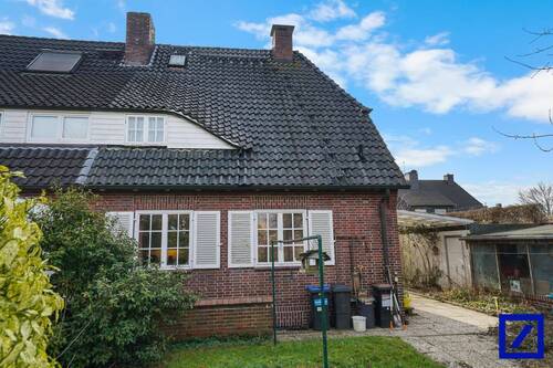 Hausansicht hinten - Doppelhaushälfte mit 95,70 m&sup2; in Bremen zum Kaufen