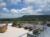 Blick auf Terrasse Wohnung 25 Richtung Rhein - 