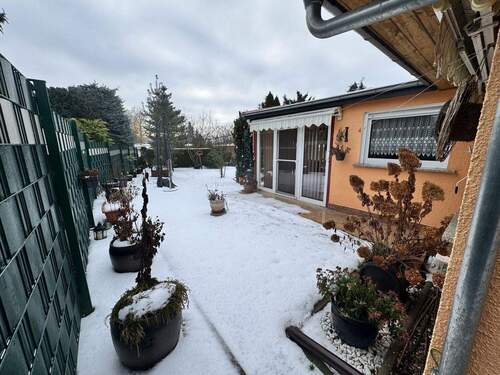Ansicht Grundstück + Wintergarten B.1 - 2 Zimmer Bungalow zum Kaufen in Belgern-Schildau