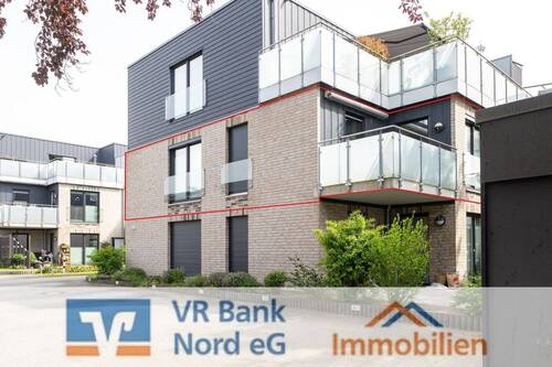 Außenansicht - Moderne 3-Zimmer-Wohnung im 1.OG mit Balkon und Stellplatz