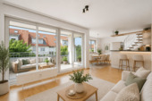 Schicke Wohnung - Helle Galeriewohnung schick & modern mit ++Panorama-Terrasse++Tiefgarage++