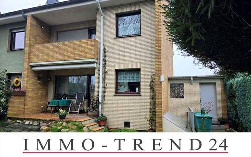 Hausansicht Gartenseite - 4 Zimmer Reihenendhaus zum Kaufen in Pulheim